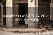 海角网址入口 灰度发布指南 Plus+ ，揭秘平台底层逻辑