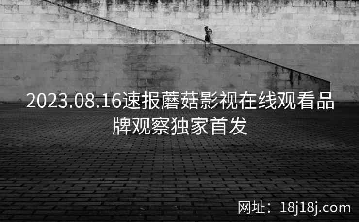2023.08.16速报蘑菇影视在线观看品牌观察独家首发