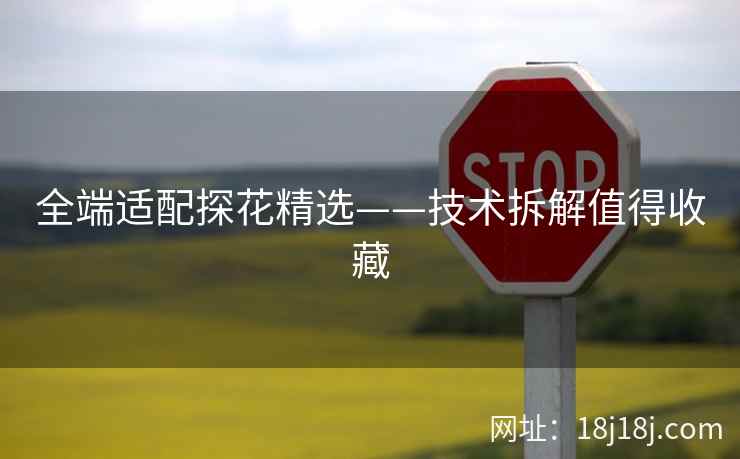 全端适配探花精选——技术拆解值得收藏