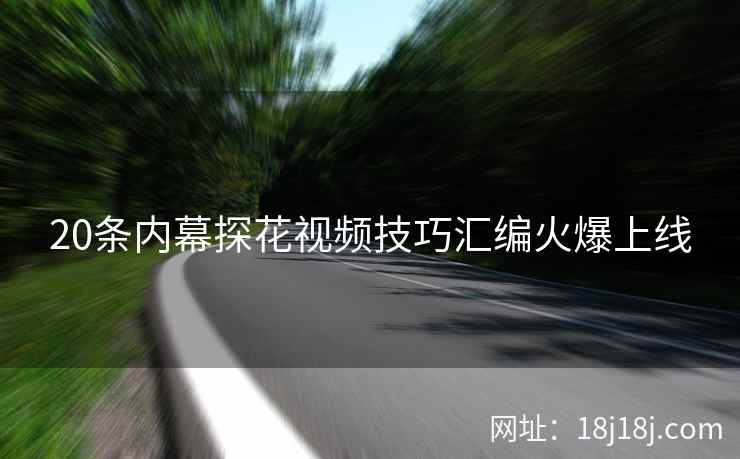 20条内幕探花视频技巧汇编火爆上线