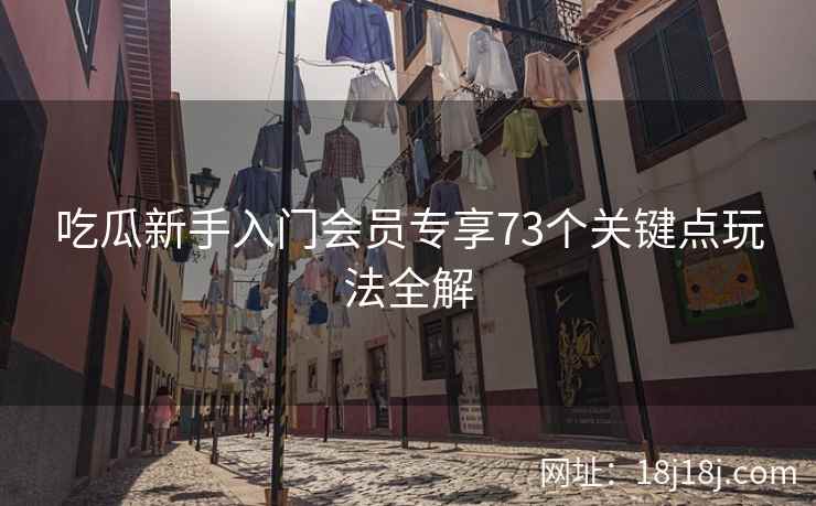 吃瓜新手入门会员专享73个关键点玩法全解